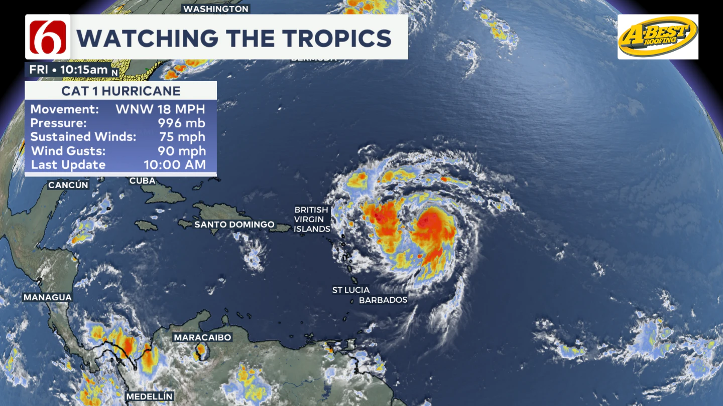 Hurricane Erin Satellite