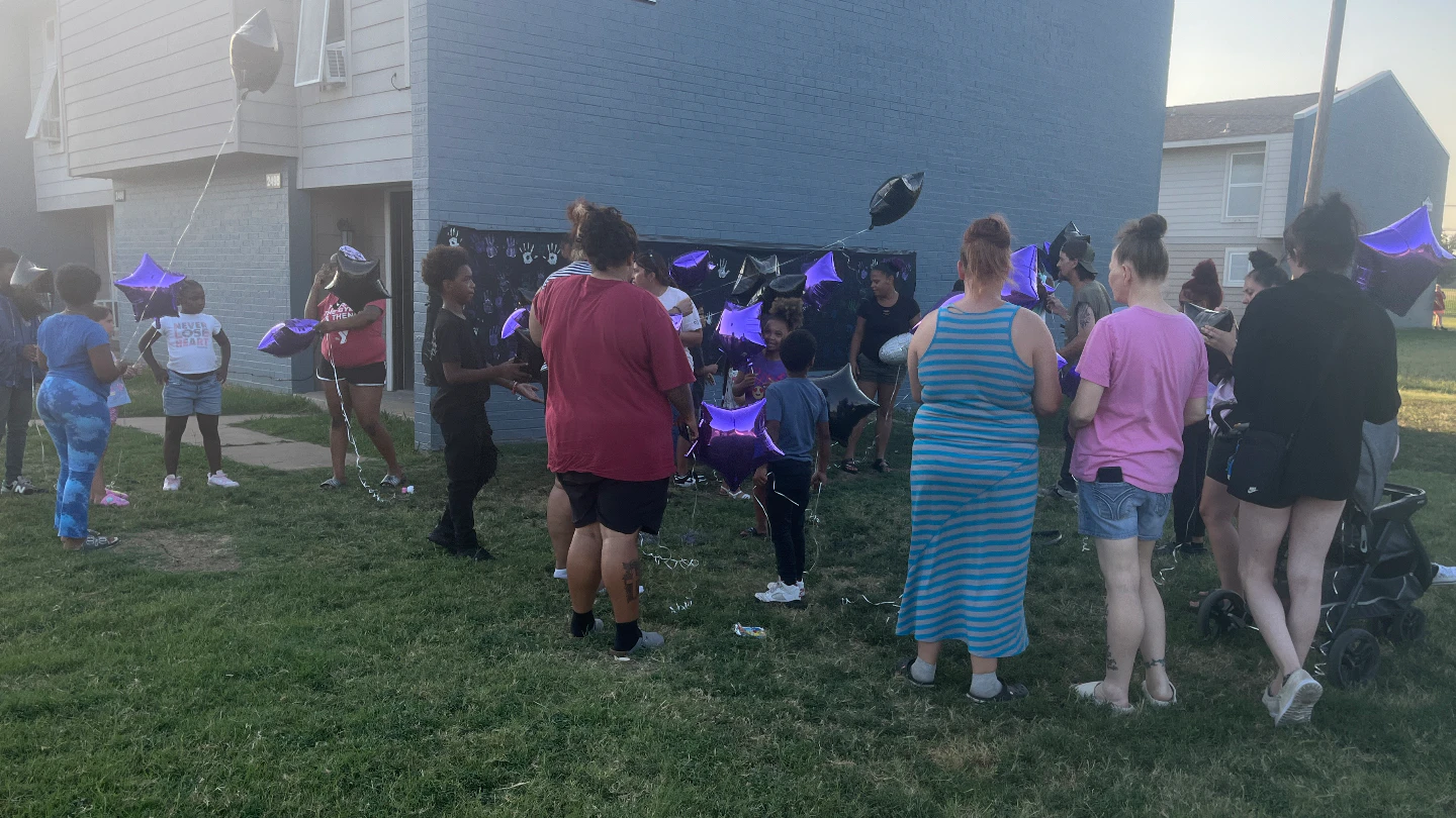 Jawaun Jordan’s balloon release