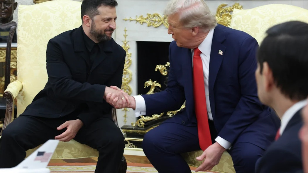 Trump and Zelenskyy in the Oval Office - Aug. 2025