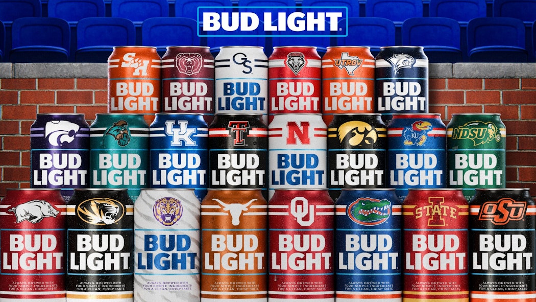 Bud Light College-edition cans