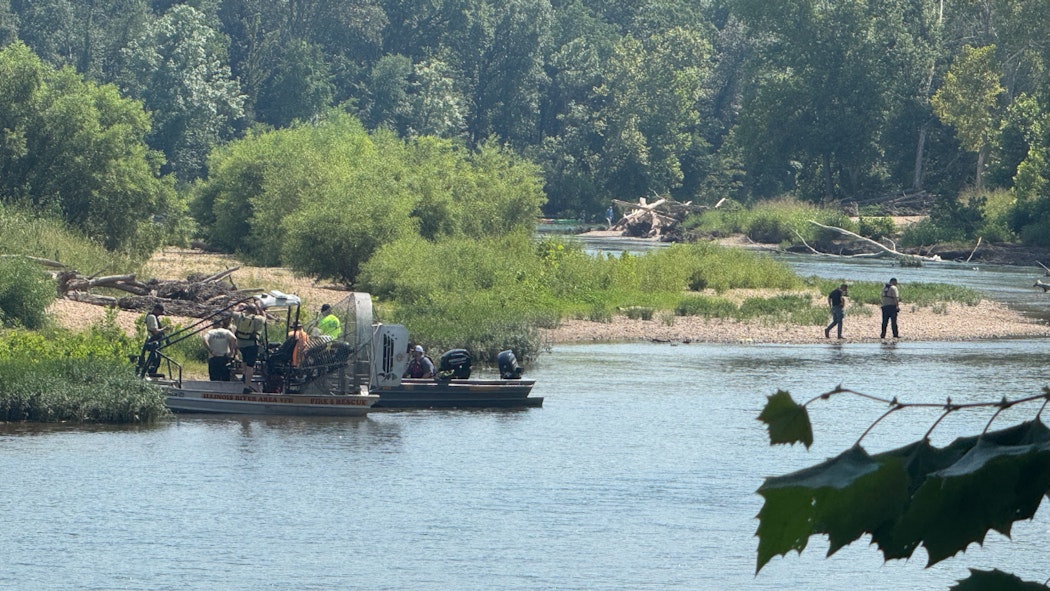 Illinois River search for body - Aug. 7, 2025