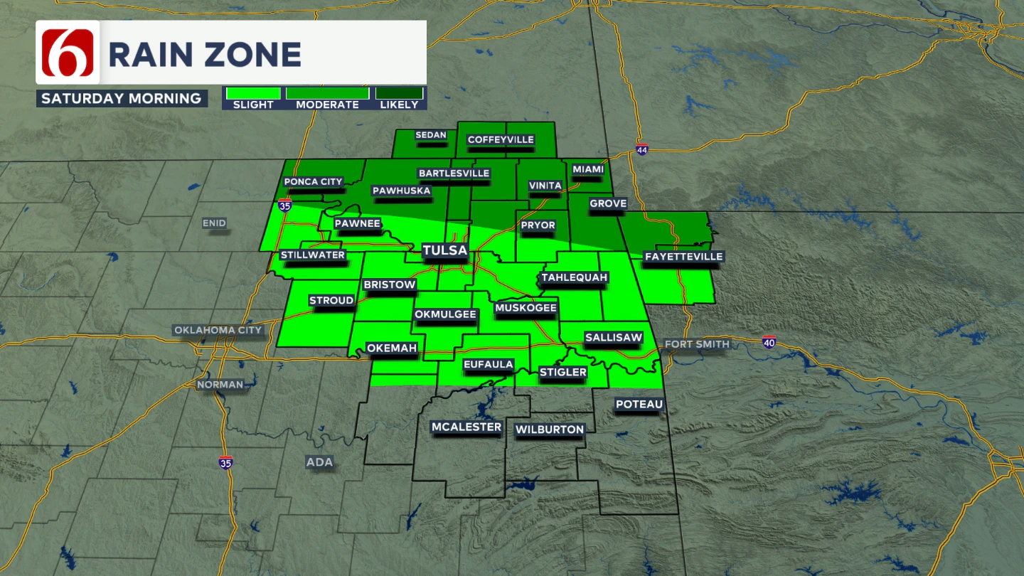 Saturday Morning Storm Chances