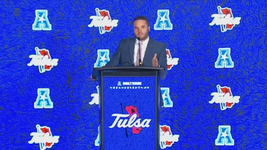 Tre Lamb Tulsa Head Coach American Media Days