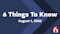 6 things to know for Friday, Aug 1, 2025