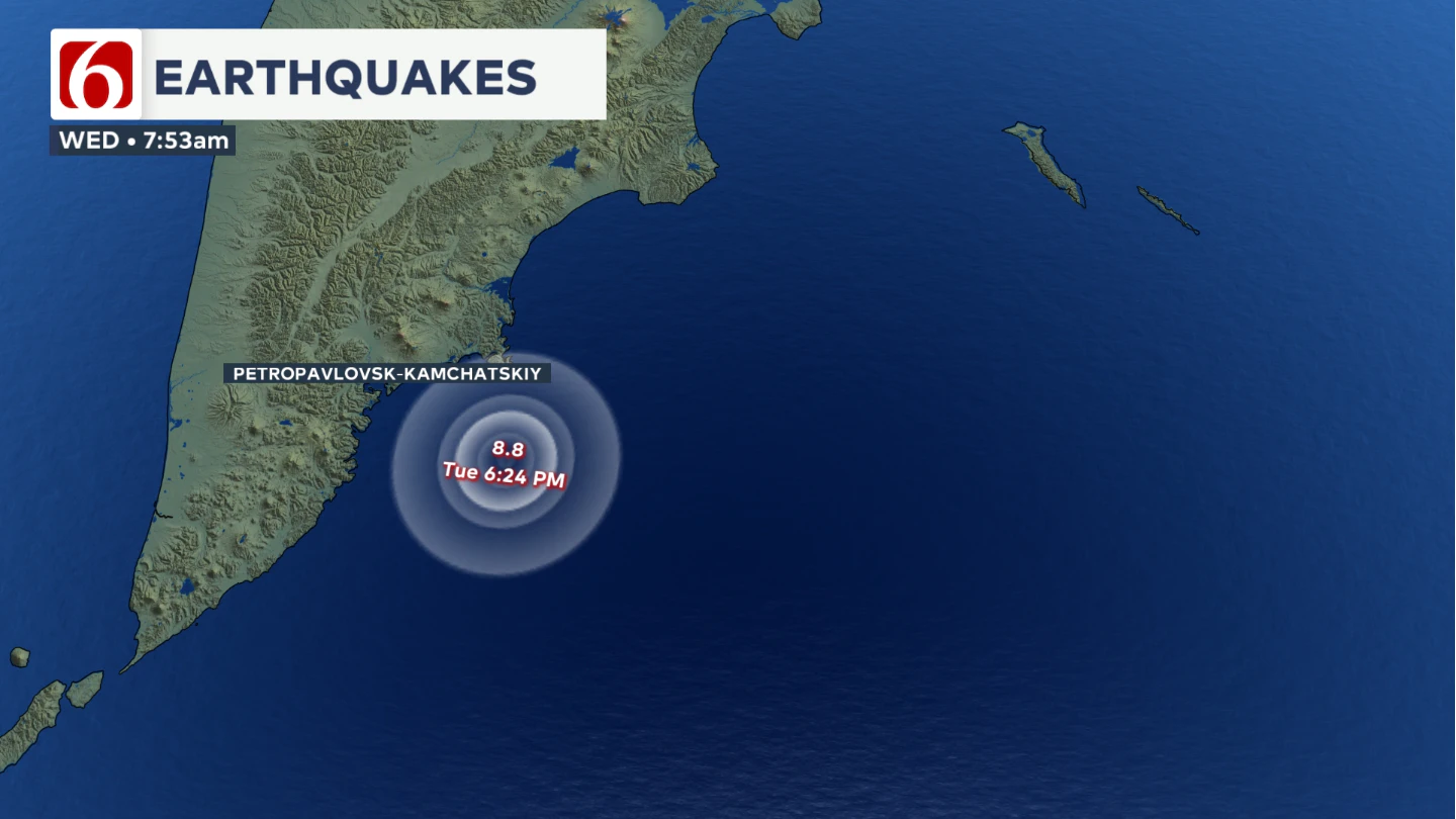 RUSSIA QUAKE 8.8 MAG