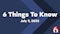 6 things to know for Tuesday, July 9, 2025
