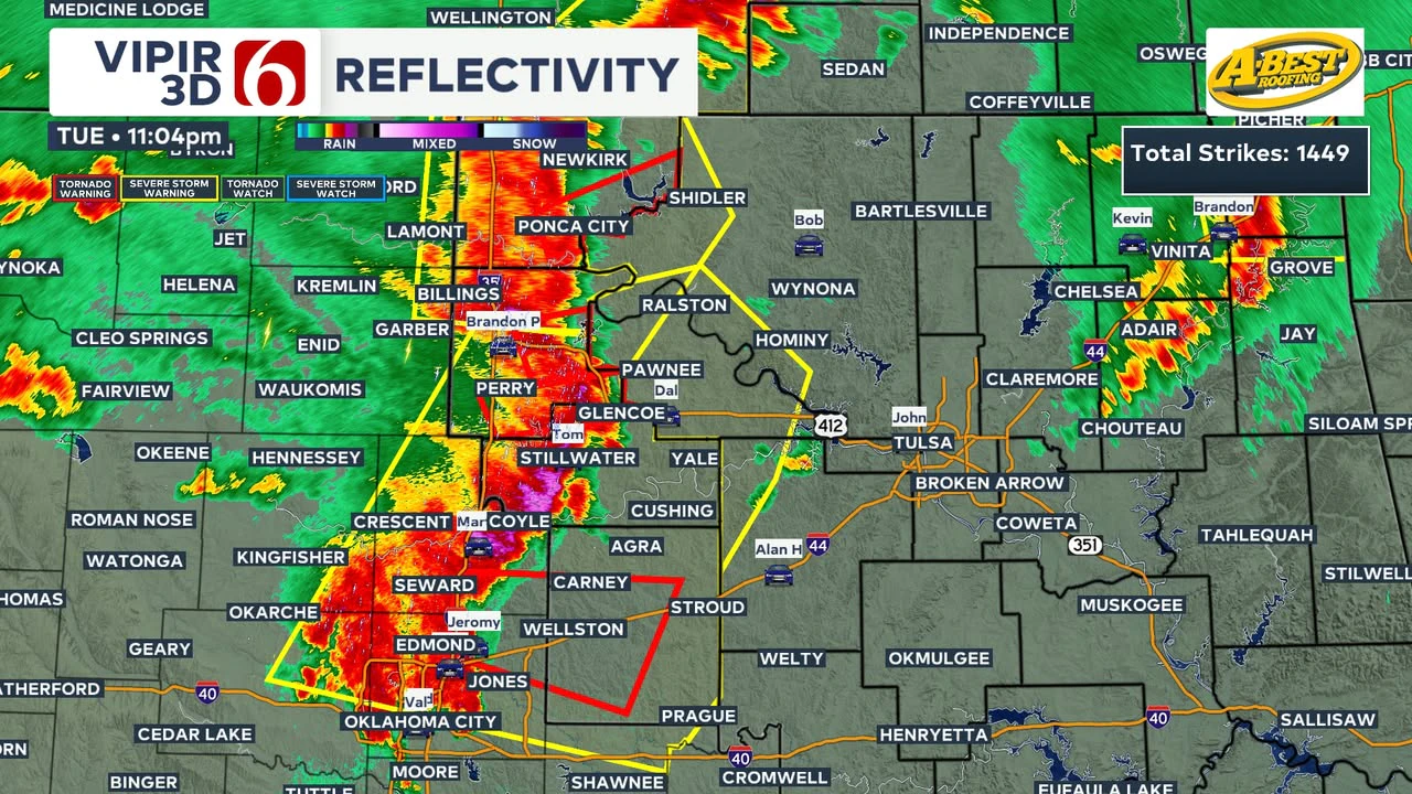 Storms moving in