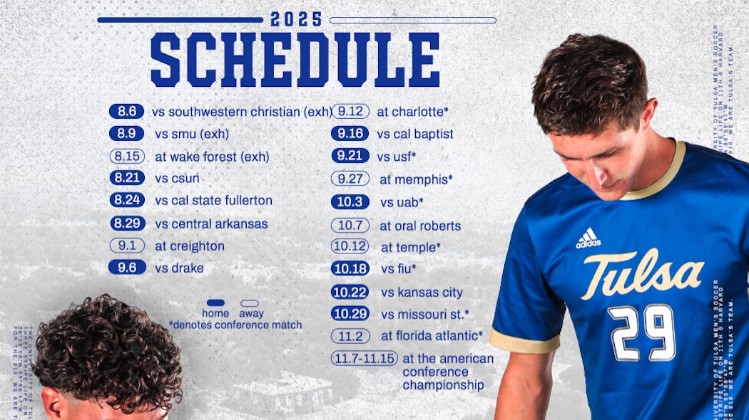 TU Men's Soccer Schedule