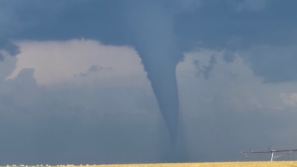 Tornado near Oklahoma, New Mexico, and Colorado Boarder