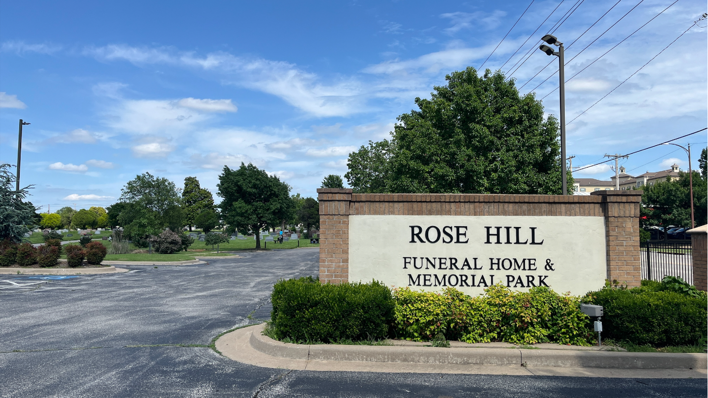 Front of cemetery