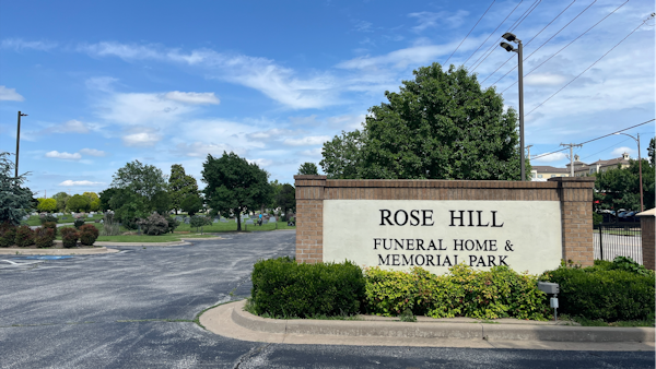 Front of cemetery