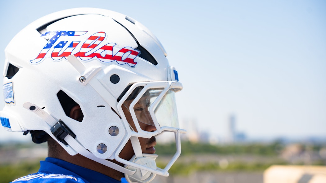 Tulsa football helmet