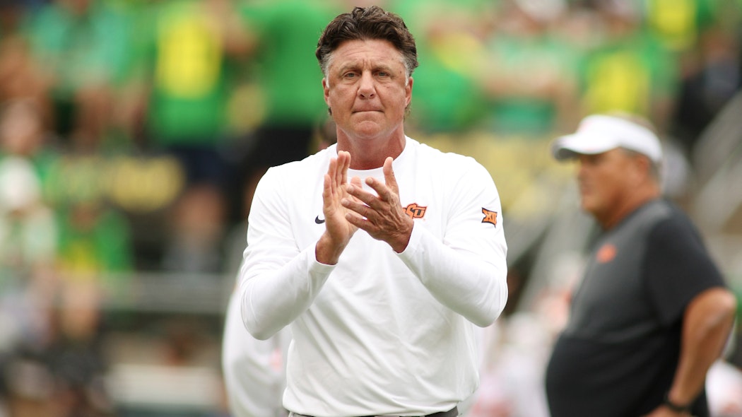 OSU coach Mike Gundy vs. Oregon - Sept. 6, 2025