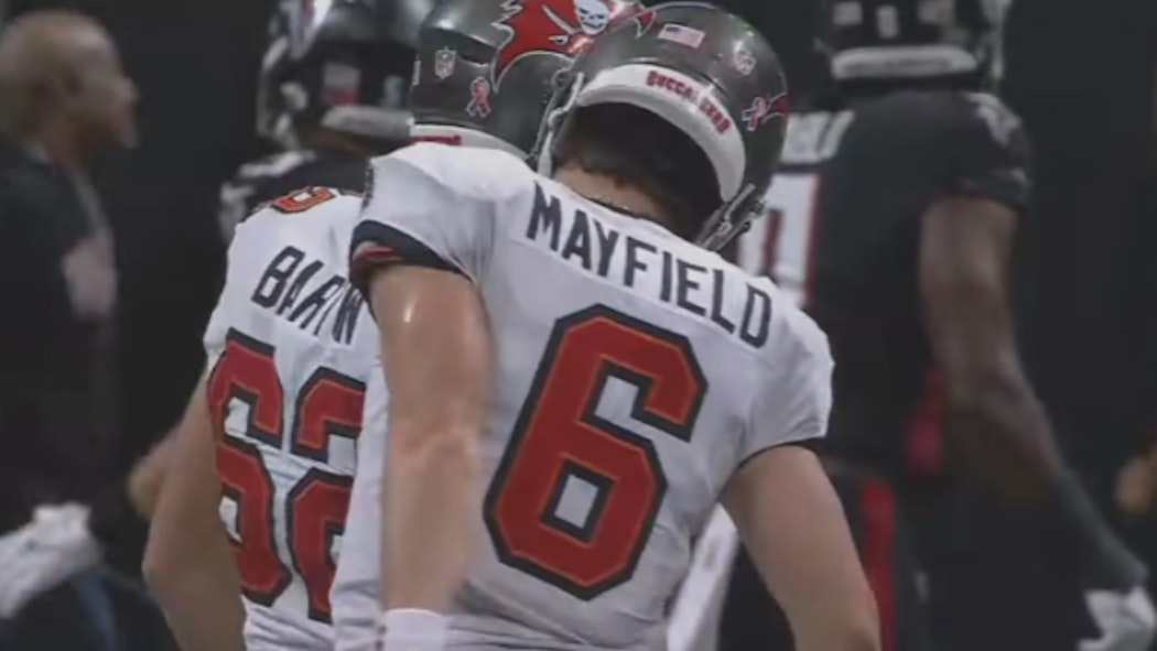 baker mayfield vs falcons