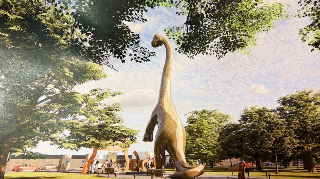 Route 66 Dinosaur Rendering