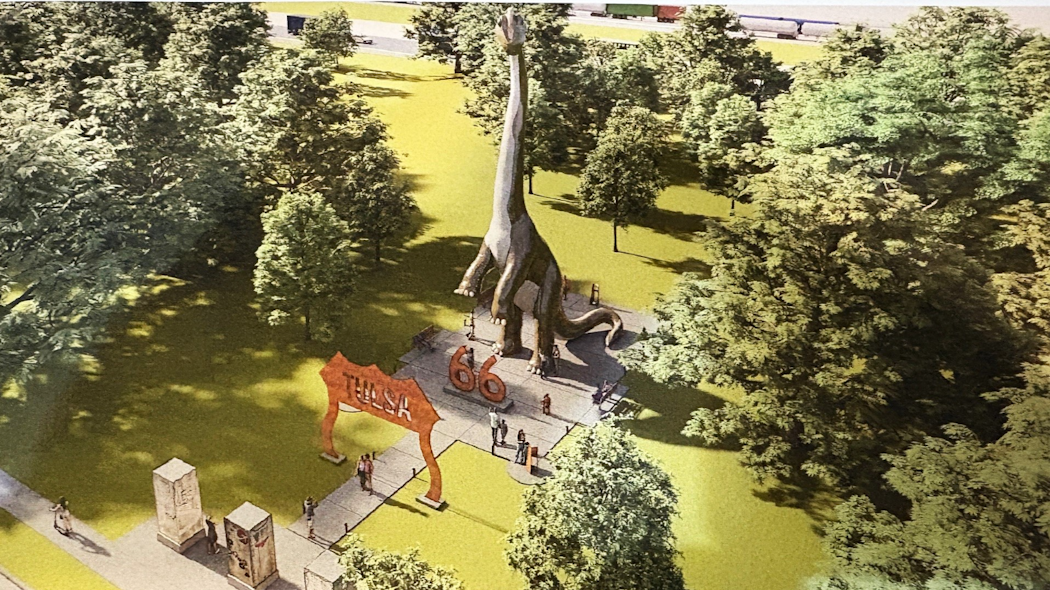 Route 66 Dinosaur Rendering