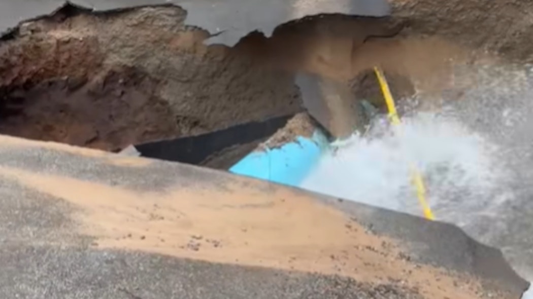 Ponca City water main break