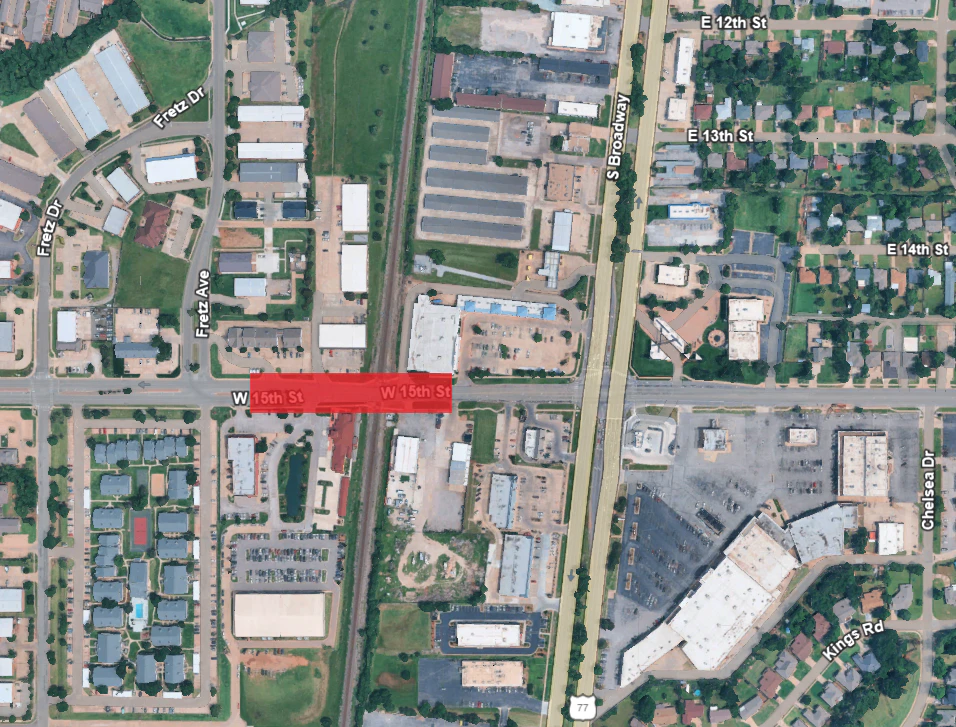 15th Street Edmond Railroad Crossing Closure