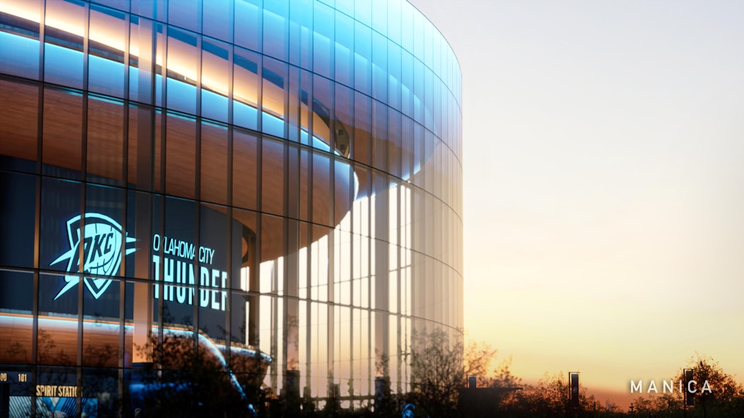 OKC Arena Exterior Rendering