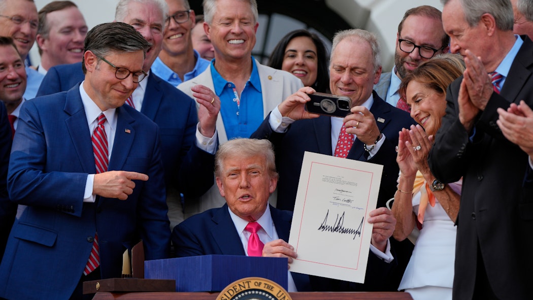 Donald Trump July 4 signing