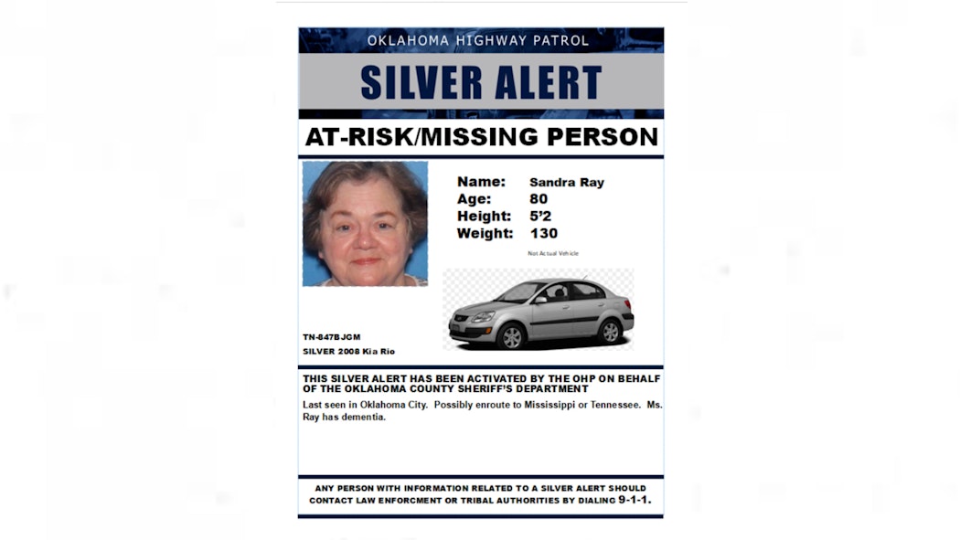 Silver Alert: Sandra Ray