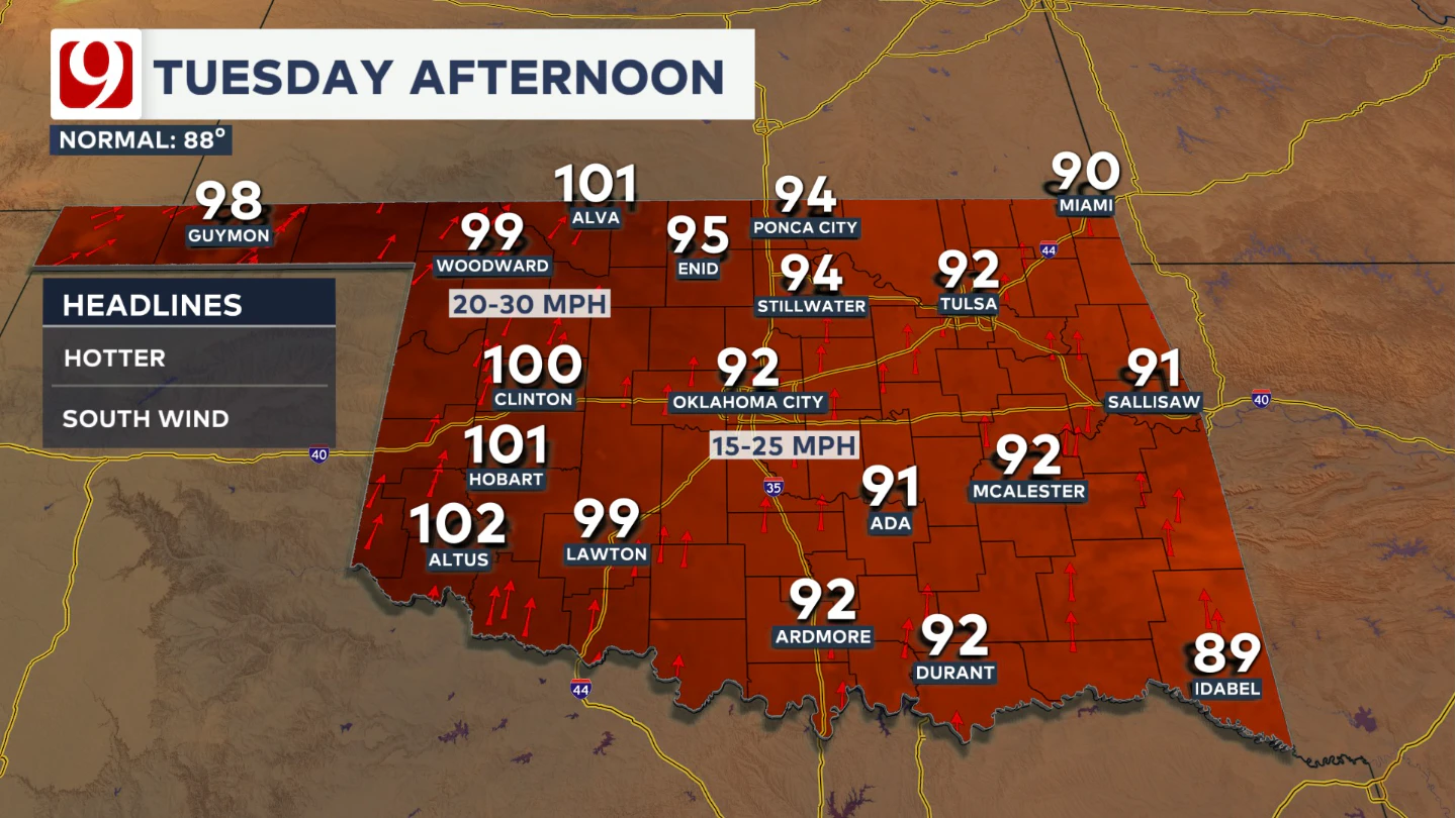 tomorrow highs