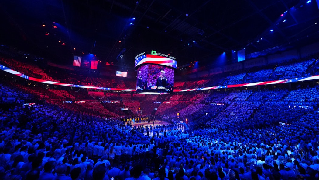 Paycom with Thunder fans 