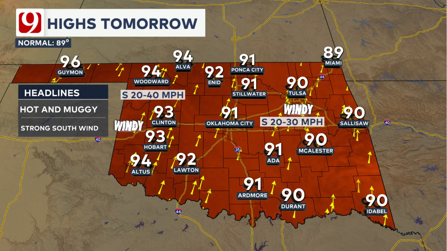 highs tomorrow