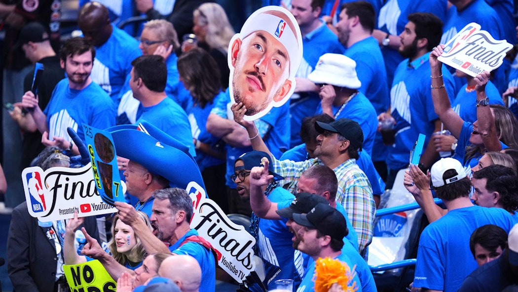 Fans inside Paycom Center Game 7 NBA Finals