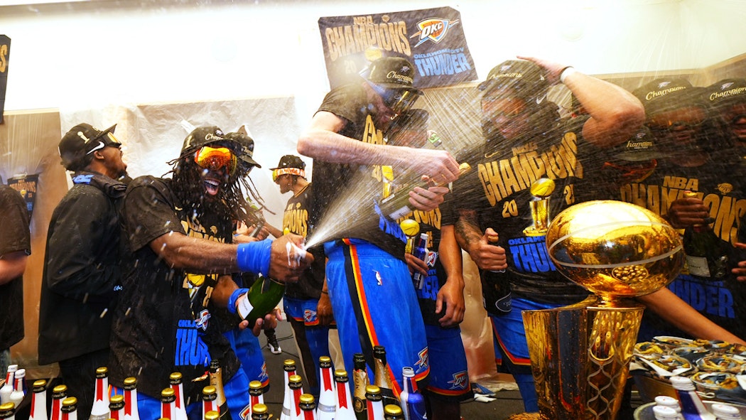OKC celebrates after Title